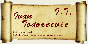 Ivan Todorčević vizit kartica